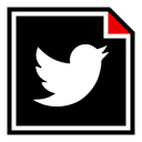 Brand, online, twitter, Social, media Black icon