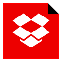 Logo, media, dropbox, Brand, Social Red icon