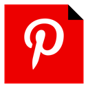 Social, media, Brand, Logo, pinterest Red icon