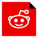 media, Social, Reddit, Brand, Logo Red icon
