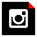 Social, Logo, media, Brand, Instagram Black icon