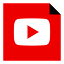 Social, Brand, play, Logo, youtube, media Red icon