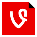 Vine, Logo, media, Brand, Social Red icon