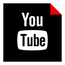 Logo, media, Brand, Social, youtube Black icon