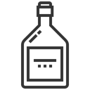 beverage, Juice, drink, brandy Black icon