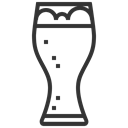 glass, Alcohol, beer, Wheat, drink, beverage Black icon
