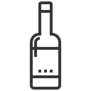 wine, Alcohol, beverage, drink, Bottle, beer Black icon