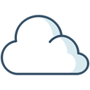 Cloud, weather, Overcast, winter Black icon