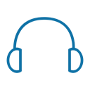 Headphone, Audio, Headphones, sound, music Black icon
