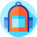 travel, luggage, Backpack, Bags, baggage PaleTurquoise icon