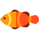 Aquarium, Clown fish, Sea Life, Animals, ocean, Aquatic Black icon