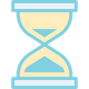 Hourglass, Tools And Utensils, miscellaneous, Clock, time, waiting SkyBlue icon