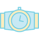 time, wristwatch, miscellaneous, fashion, watch, technology, Elegant PaleTurquoise icon