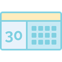 Calendar, interface, Organization, time, date, Administration, miscellaneous, Schedule, Calendars SkyBlue icon