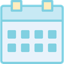 miscellaneous, interface, Calendar, date, Calendars, Administration, time, Organization, Schedule AliceBlue icon