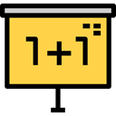 maths, Panel, education, school, Calculating SandyBrown icon