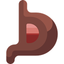 medical, organ, Body Parts, Anatomy, Healthcare And Medical, stomach Sienna icon