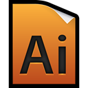 illustrator, adobe, File Chocolate icon