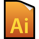 adobe, cs5, illustrator, File Chocolate icon