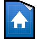 document, plan, Blueprint SteelBlue icon
