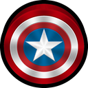 ios, Marvel, Captain america, coc Black icon