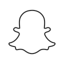 photo, Snapchat, Logo, Chat, snap, Application Black icon