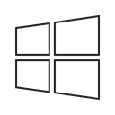 windows, Os, Computer, Desktop, screen, technology, microsoft Black icon