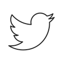 twitter, Logo, bird, media, Social, Communication, online Black icon