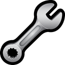 Wrench, tune, tool, settings Black icon