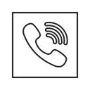 Call, media, Message, Social, Viber, Contact, Logo Black icon