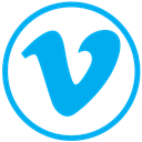 Vimeo DeepSkyBlue icon