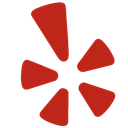 Direction, Yelp, shape, navigation Firebrick icon