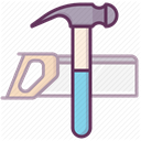 repair, Building, construction tools, tools, hand tool, work, Construction DimGray icon