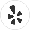 Yelp, media, Logo, Social DarkSlateGray icon