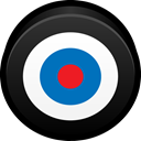 Goal, practice, bullseye, skill, Target Black icon