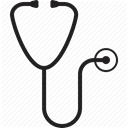 medical, instrument, doctor, stethoscope DimGray icon