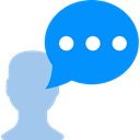 Chat DodgerBlue icon