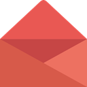 envelope IndianRed icon