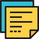 files, documents, Business, post it, Notes, Files And Folders, paper SandyBrown icon