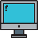 monitor, Computer, screen MediumTurquoise icon