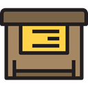 Shipping And Delivery, Storage Box, Archive, file storage, Data Storage, Box, storage Gray icon