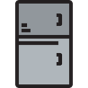 freeze, freezer, Furniture And Household, technology, Fridge, cooler, Refrigerator Silver icon