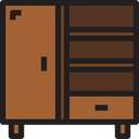 Furniture And Household, Closet, Elegant, Household, furniture Sienna icon