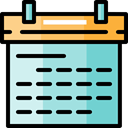 interface, Calendar, Administration, Calendars, date, time, Schedule, Organization LightBlue icon