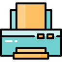 printer, paper, technology, printing, Tools And Utensils, Print, Ink SkyBlue icon