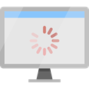 loading, Multimedia, monitor, technology, screen Gainsboro icon