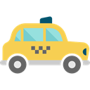Cab, transport, taxi, vehicle, transportation, Automobile, Car Black icon