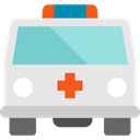 transport, transportation, emergency, vehicle, medical, Automobile, Ambulance Icon