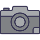 technology, photograph, interface, picture, digital, photo camera Gray icon