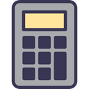 Calculating, calculator, technology, maths, Technological DarkSlateGray icon
